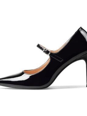 Women Mary Jane Pumps Pointed Toe Stiletto Heels with Strap